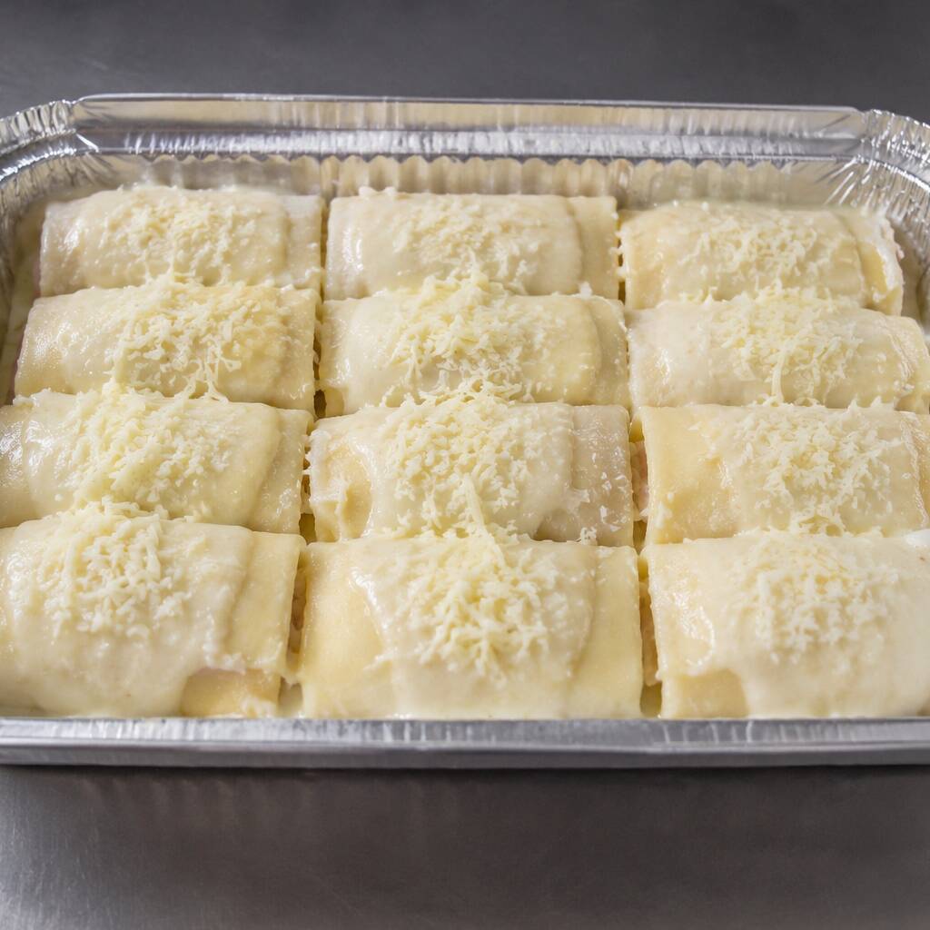 Massas enviadas geladas, para preparar em casa.