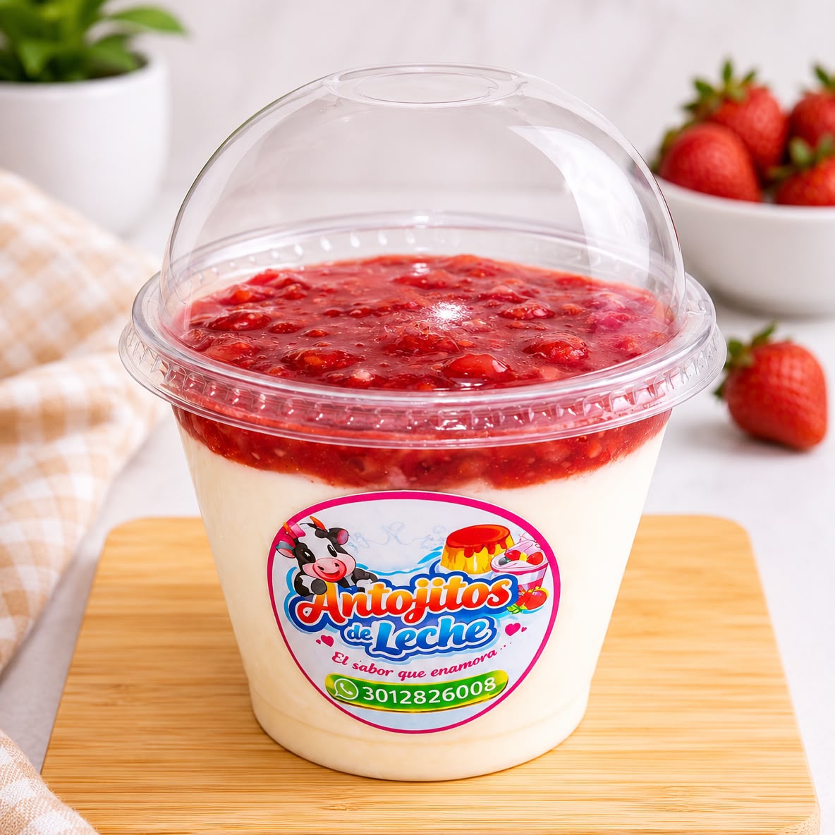 Yogur Artesanal de Fresa
