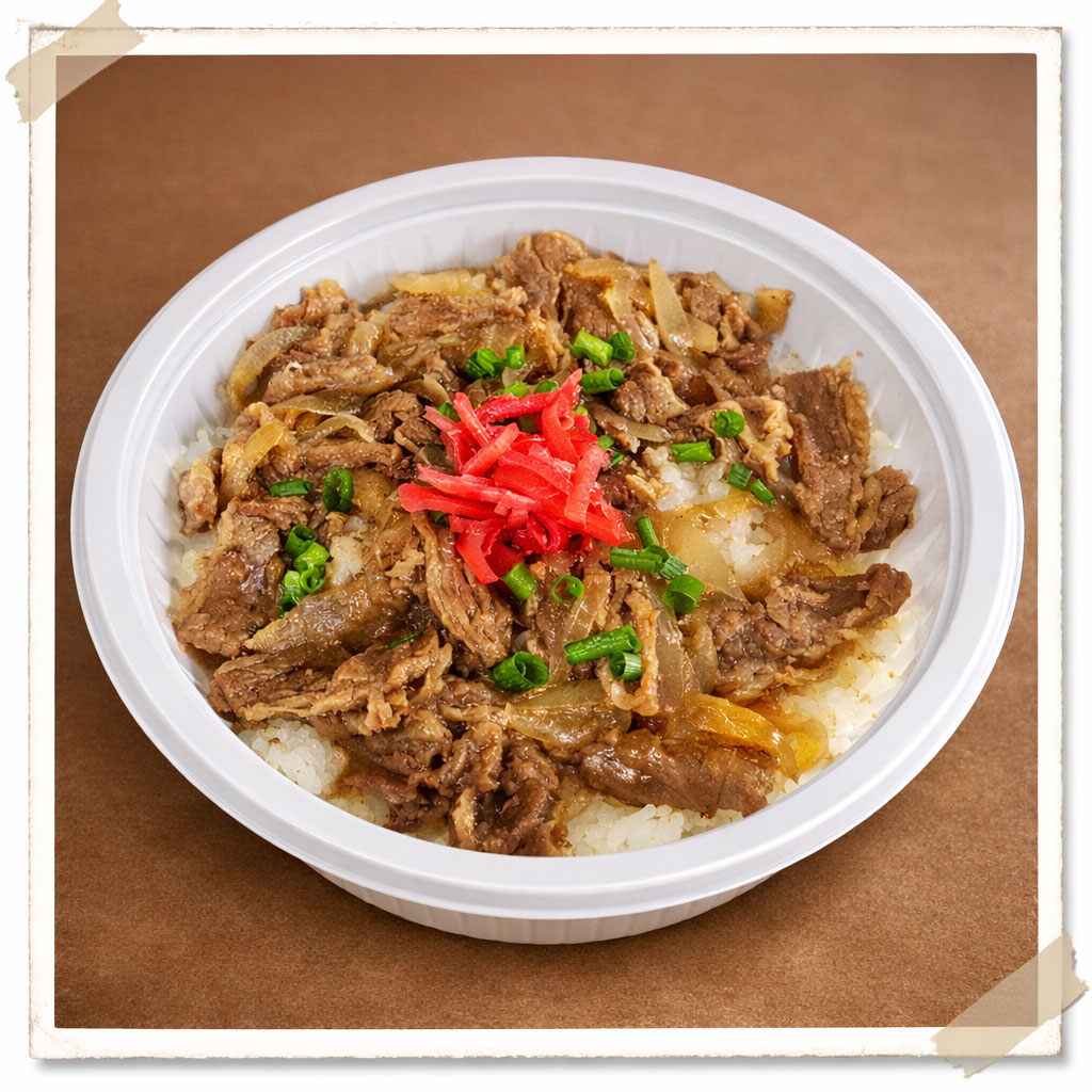 É um prato muito popular no Japão. É composto por arroz japonês (shiro gohan) na parte interior e costela bovina dessossada que foi cozido em molho a base de sake, shoyu, mirim. Muito saboroso.