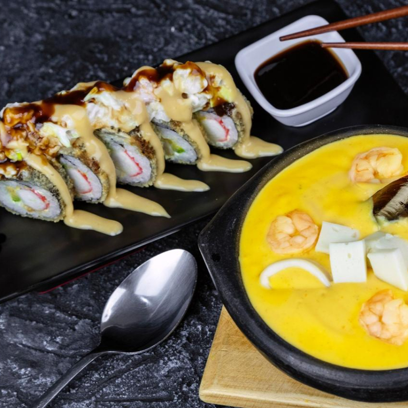 Sushi + Cazuela de Marisco