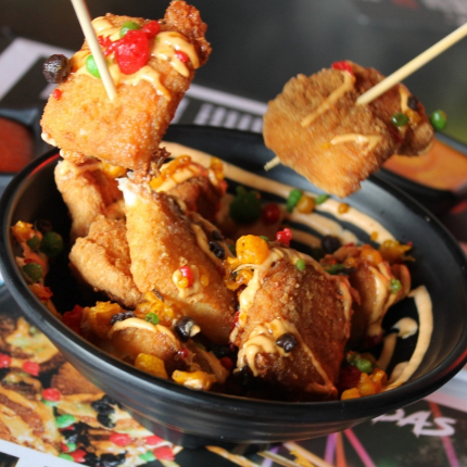 Brochetas de Pollo y Queso
