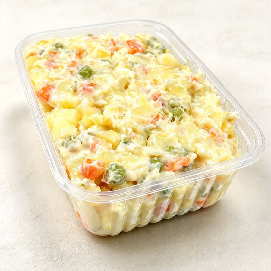 Deliciosa Maionese de Legumes. Batata, Cenoura, Vagem, Milho, Ervilha, Maionese