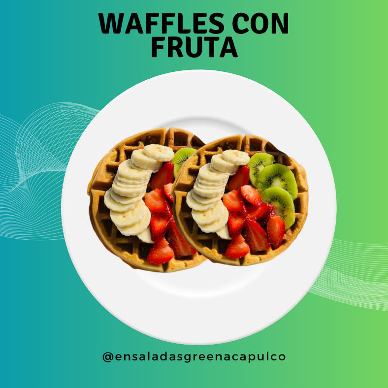 Waffles con Fruta 2 Pz