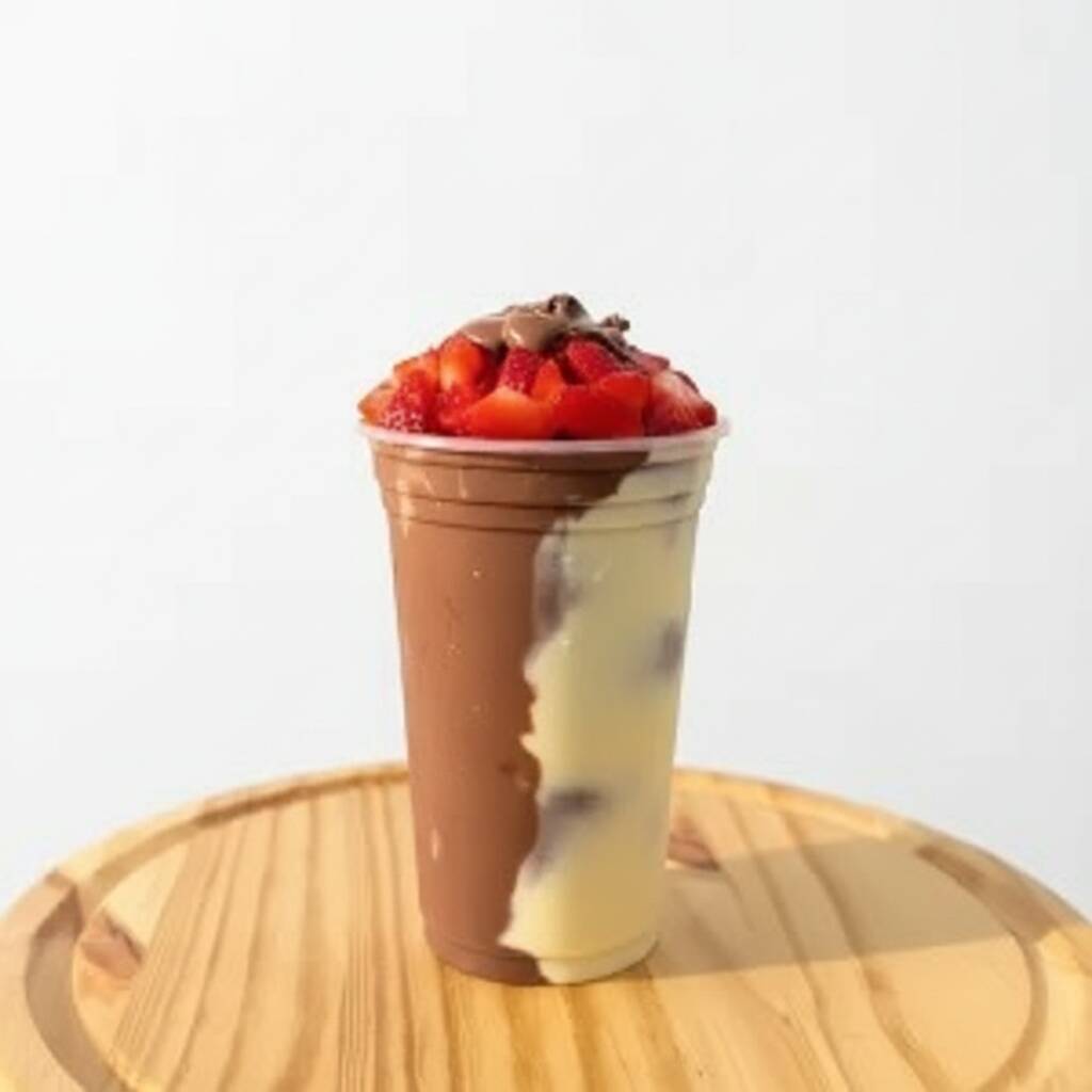 Delicie-se com nosso copo de 700ml de açaí! Monte do seu jeito! Escolha seus sabores e leve 4 acompanhamentos grátis. A combinação tropical perfeita para um Dia refrescante e cheio de sabor!
