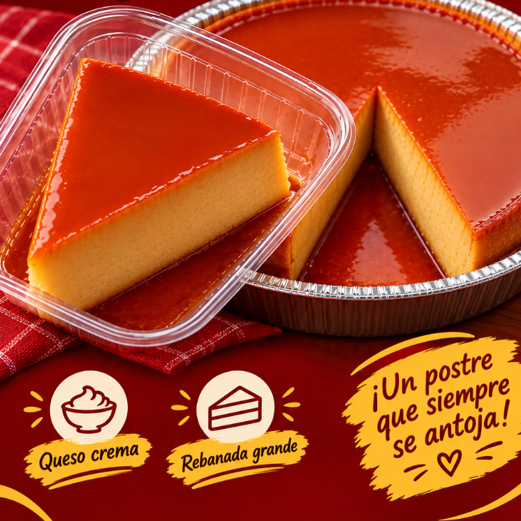 Rebanada de Flan Napolitano 🍮