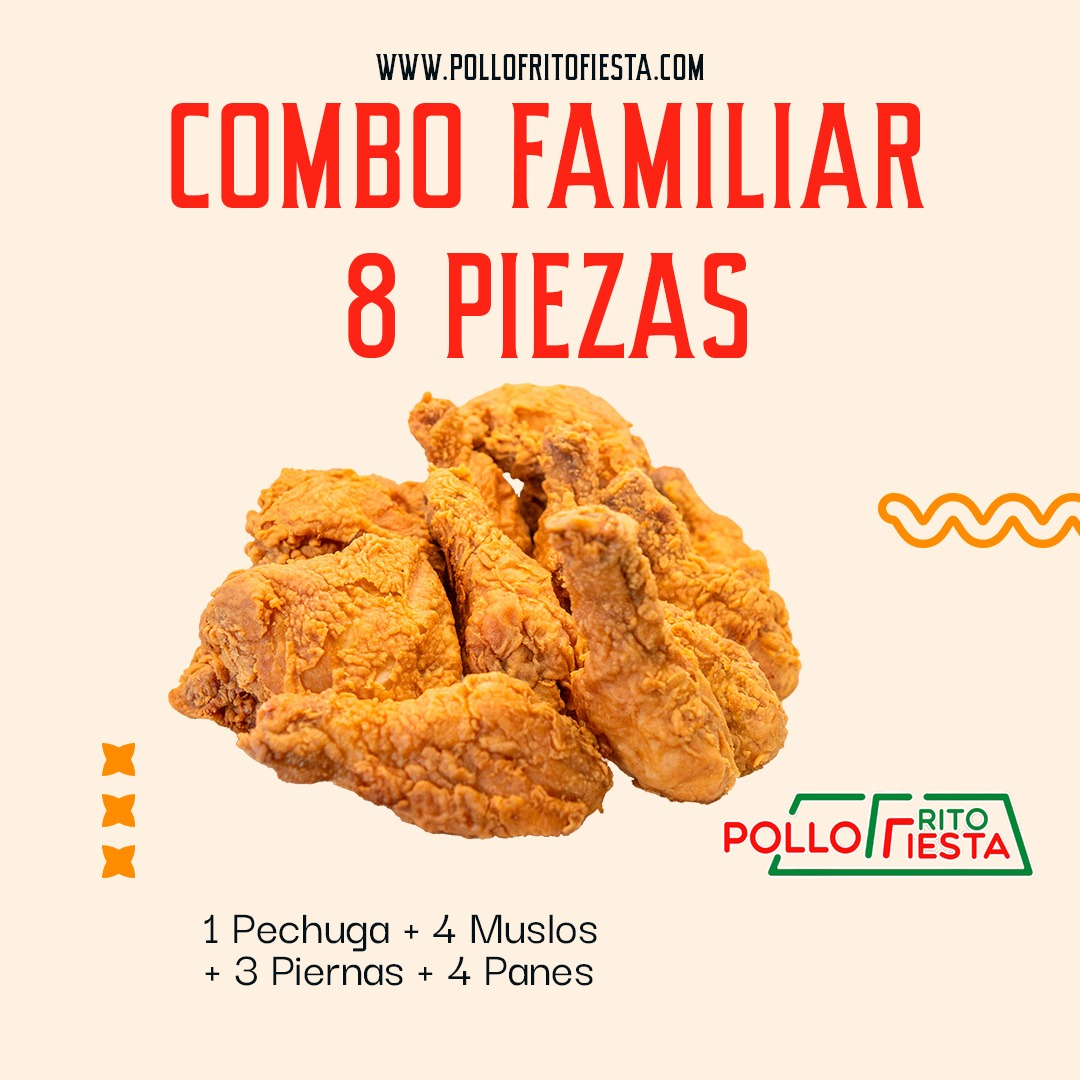 Combo Familiar 8 Piezas Mixtas