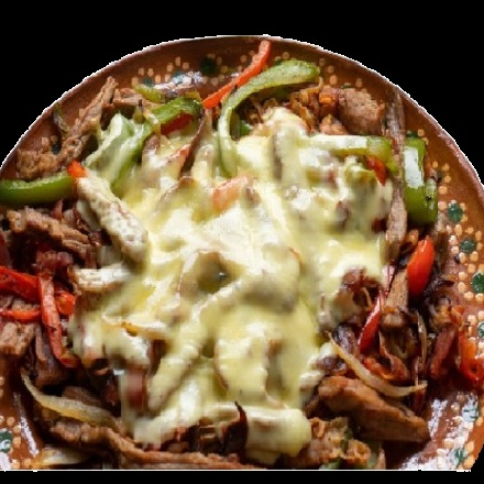 Alambre de Arrachera con Queso