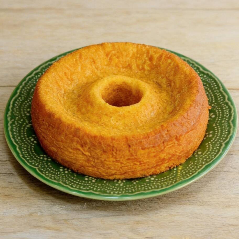 Bolo cremoso de milho com coco .
Serve 6 á 8 fatias.
