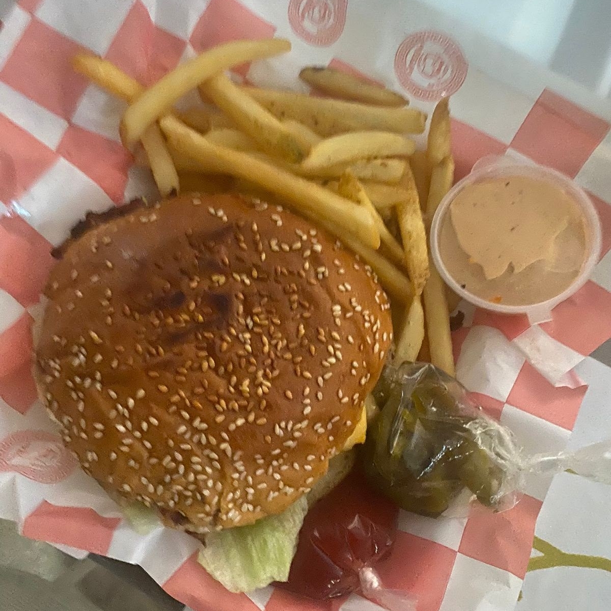 Hamburguesa Con Papas