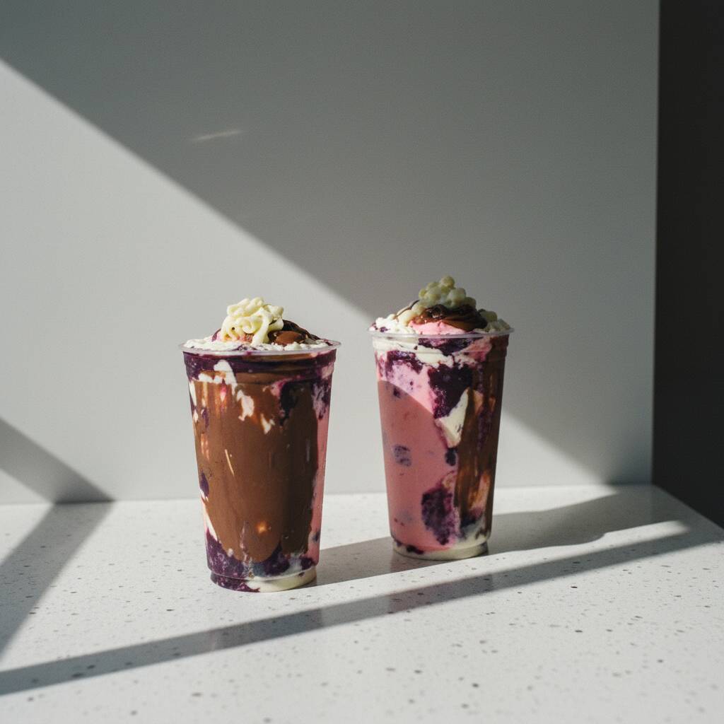 Duas deliciosas porções de 700ml de açaí cremoso, acompanhadas de mousse de morango, Nutella e creme de Ninho, formando uma combinação irresistível de cremosidade, sabor e refrescância. Perfeito para compartilhar ou aproveitar em dobro uma experiência cheia de doçura e muito sabor!