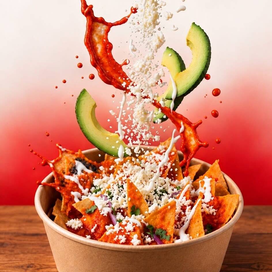 Chilaquiles Clasicos Rojos