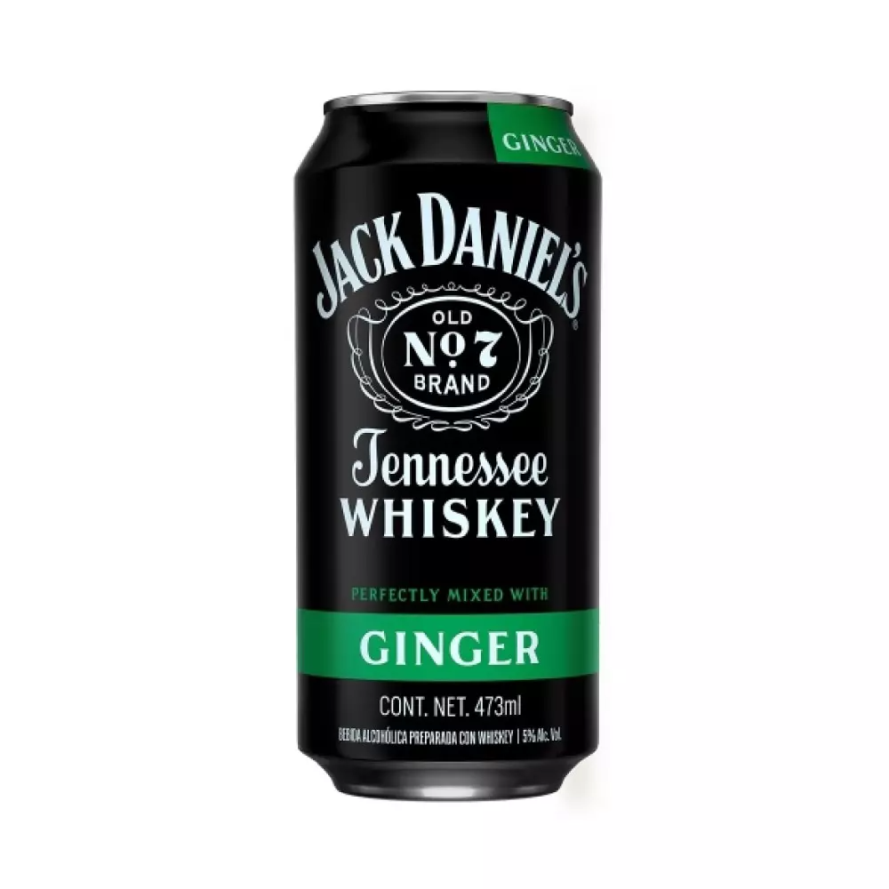 JACK DANIELS LATÓN GINGER 473 ML