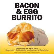Bacon, Egg & Cheese Breakfast Burrito