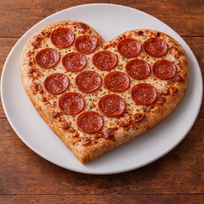 ❤️🎮 Pizza Corazón Pepperoni