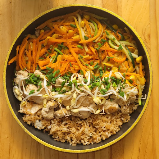 Wok De La Casa con Pollo a la plancha