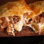 Carne temperada com requeijão