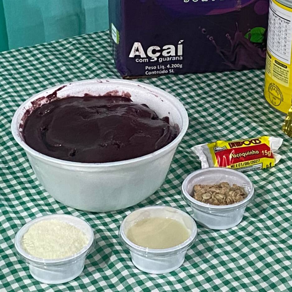 Delicioso açaí da Mexicaletas, servido em potinho de 500ml com 400g de açaí! 😋💜
Acompanha:
🥛 Leite em pó
🥄 Leite condensado
🌾 Granola
🥜 Paçoca
Cada acompanhamento é enviado separadamente em copinhos de 30ml, para você montar seu açaí como preferir!