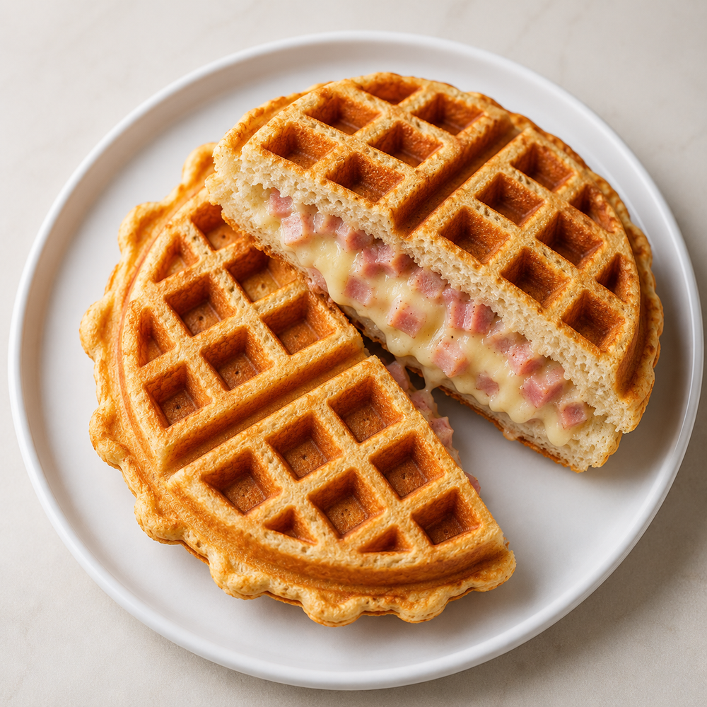 Waffle Relleno Salado