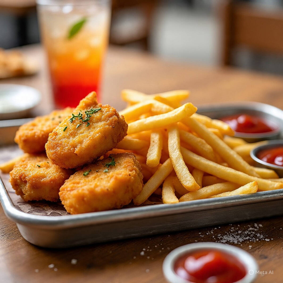 PALOMITAS DE POLLO CON PAPAS
