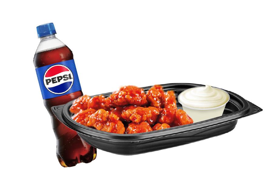 BONELESS + REFRESCO 600 ML.