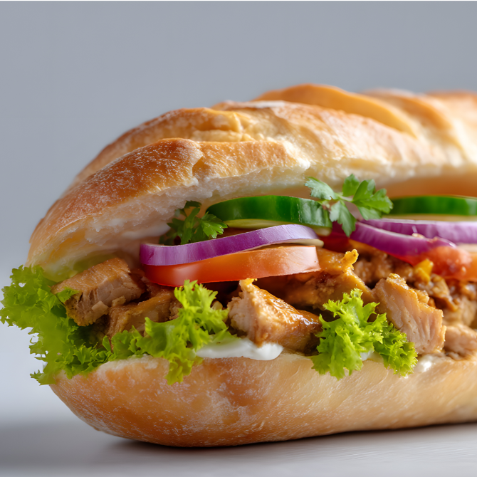 Baguette de Pollo Empanizado