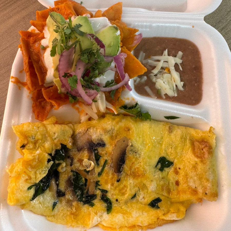 Omelette Champiñones y Espinacas