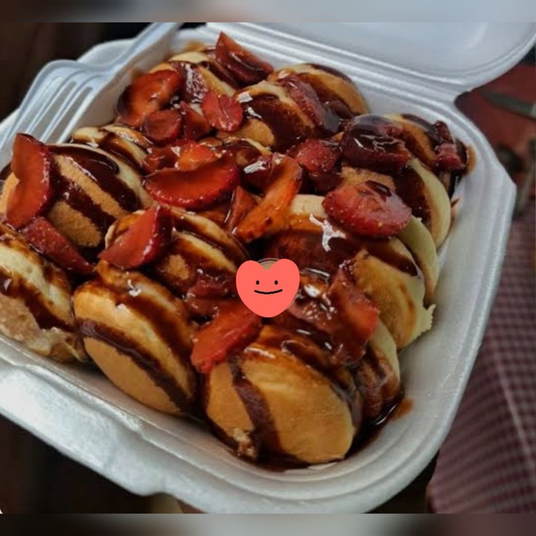 Mini Hot Cakes Rellenos de Chocolate