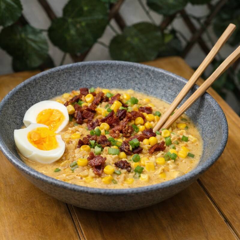 Ramen Carbonara Preparado