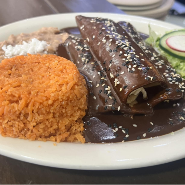 Orden de Enchiladas de Mole (3 Piezas)