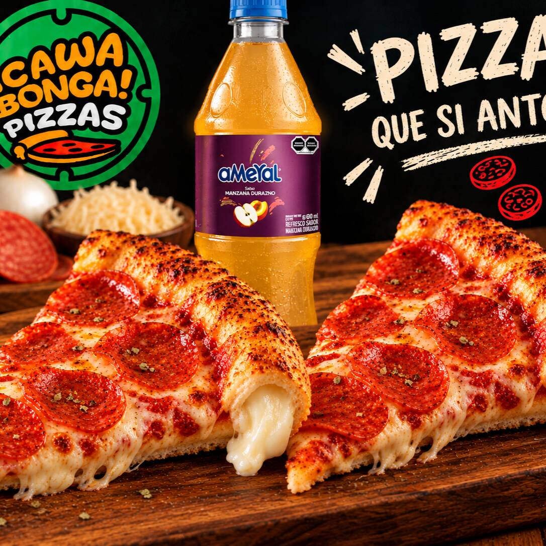 3 Rebanadas y Refresco