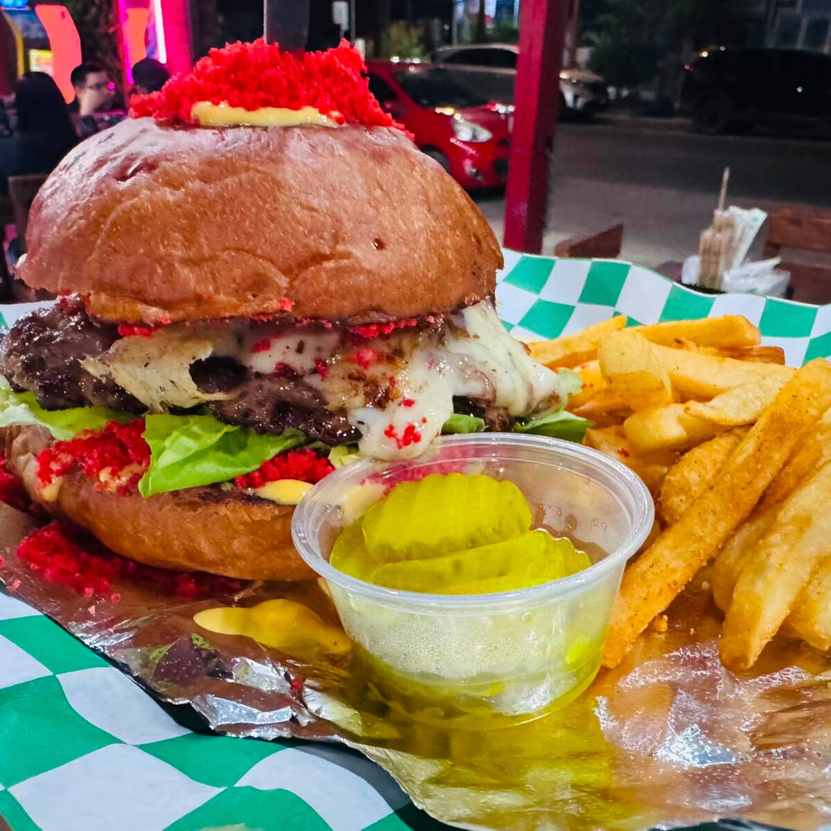 Flaming Smash burguer