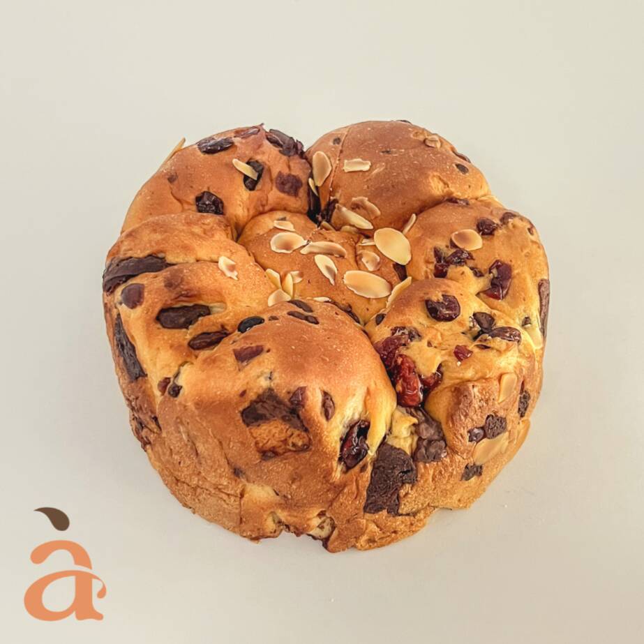 Pan arándanos y chocolate