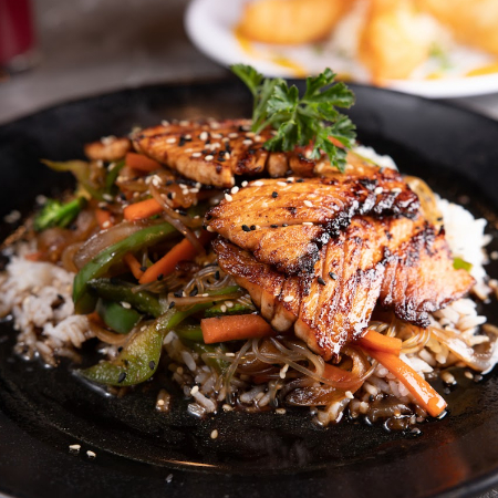 Salmón Teriyaki