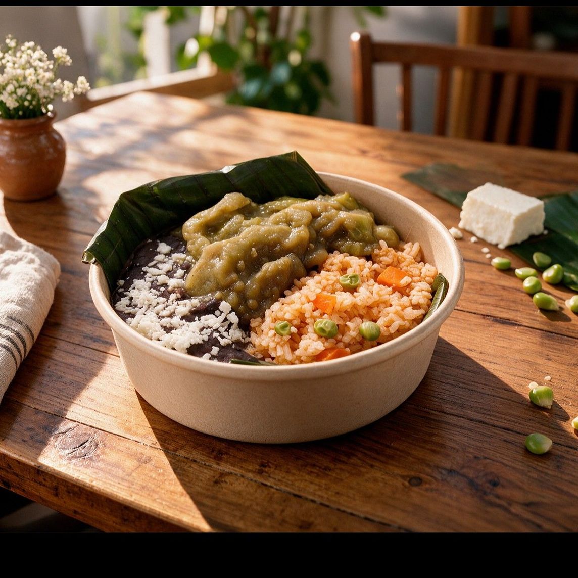 Chicharrón en salsa verde bowl