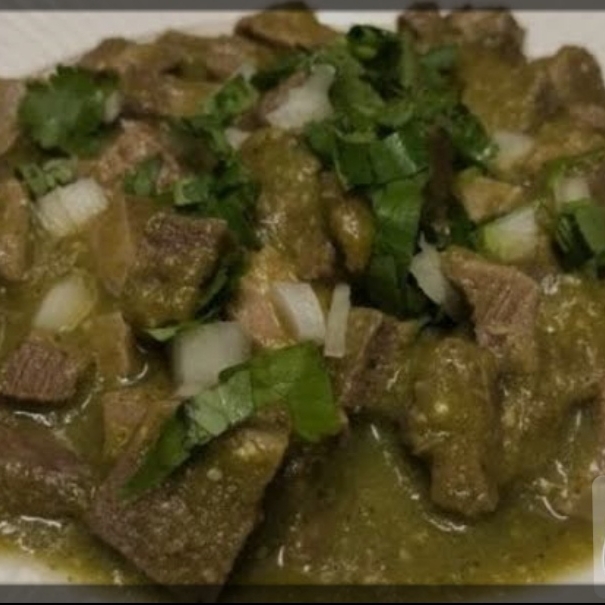 Lengua en salsa verde