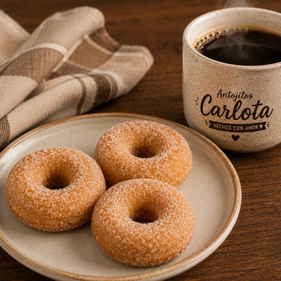3 mini donitas+cafè