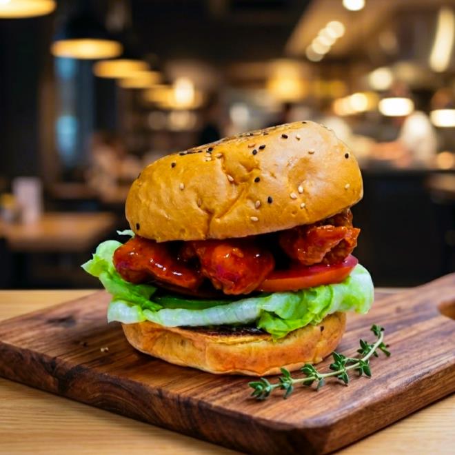 Burger de Tenders de Pollo Crunchy