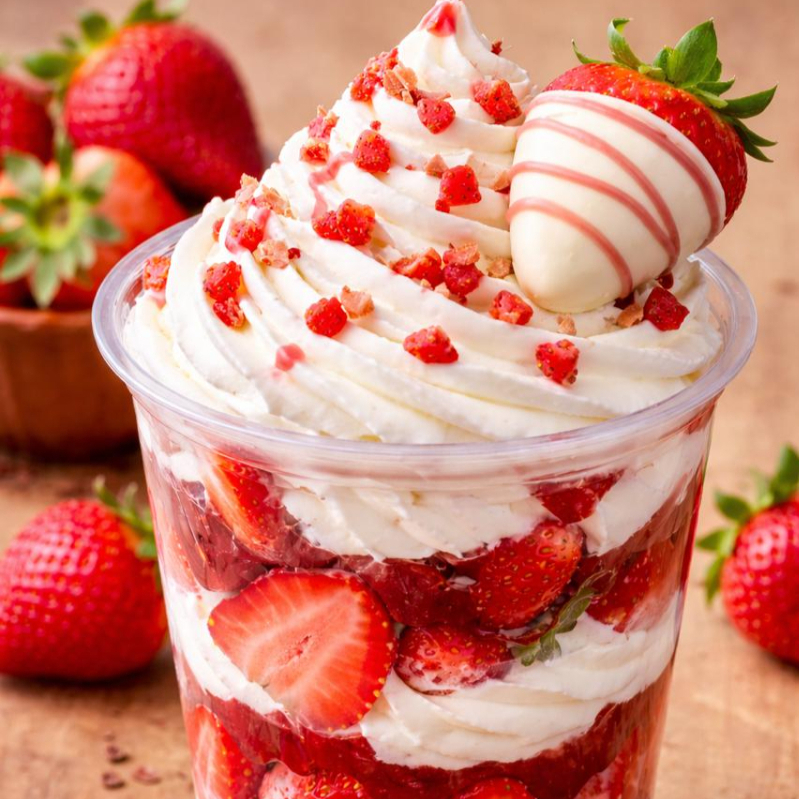 Fresas con Crema 12 Onz