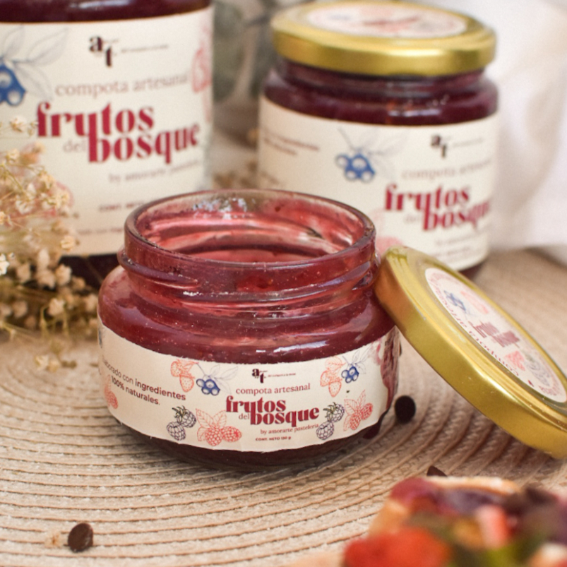 Frasco de Mermelada de Frutos Rojos 7 OZ