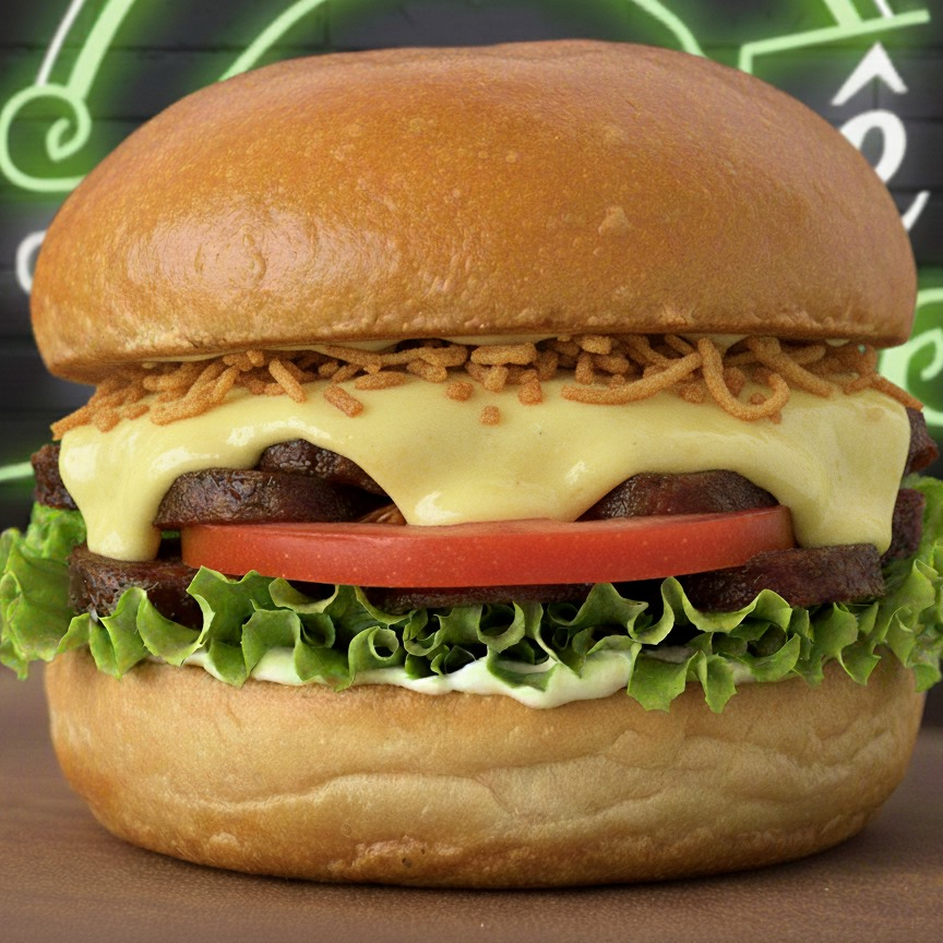 Nossa deliciosa linguiça artesanal feita na casa, com cebola crispy e mussarela vegetal derretida acompanhado de maionese vegana Tofulelê, alface e tomate, no pão brioche. Alergênicos: Contém Aveia, Derivados De Trigo E Soja. Pode conter Castanha De Caju. Contém Glúten.