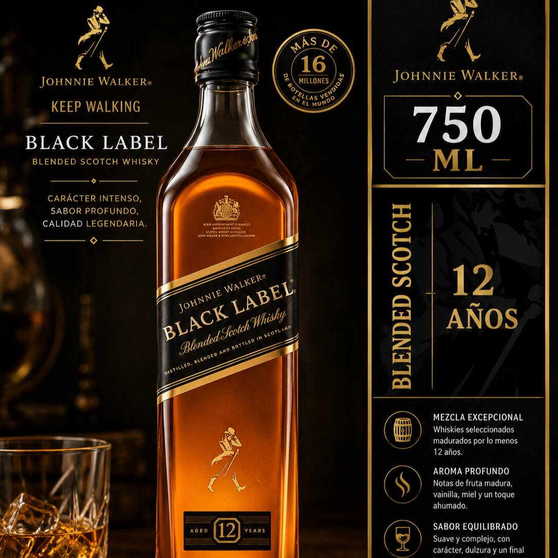 Whisky Black Label X 700ml