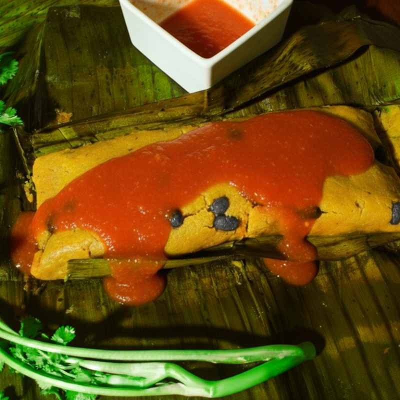 Tamal Vaporcito de Espelon con Pollo a la Leña Gde
