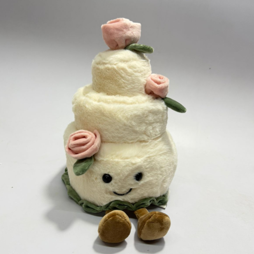 Pastel blanco Happy Birthday