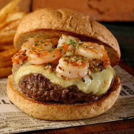HAMBURGUESA ESPECIAL CON CAMARONES