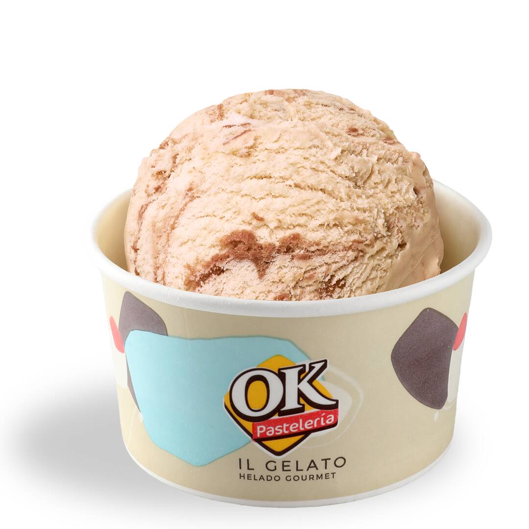 Helado sencillo en vaso