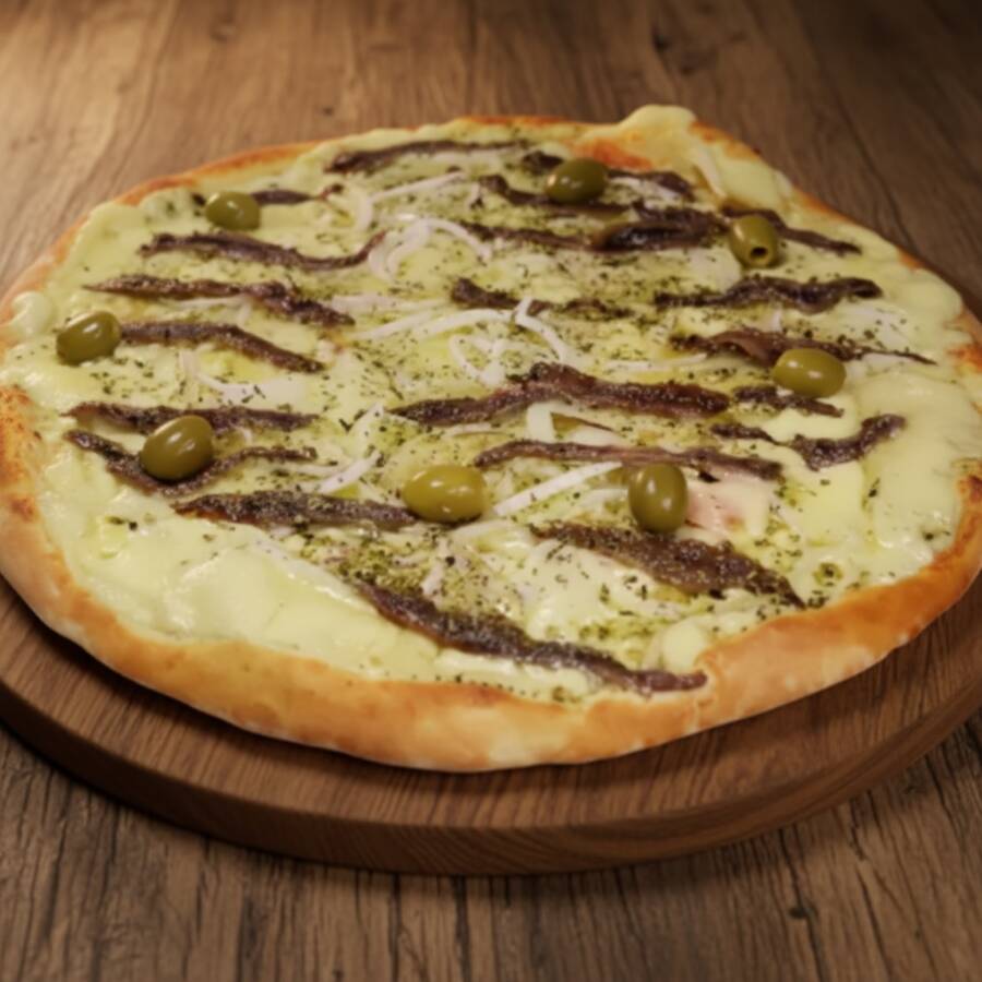 Mussarela, Aliche argentino e Cebola