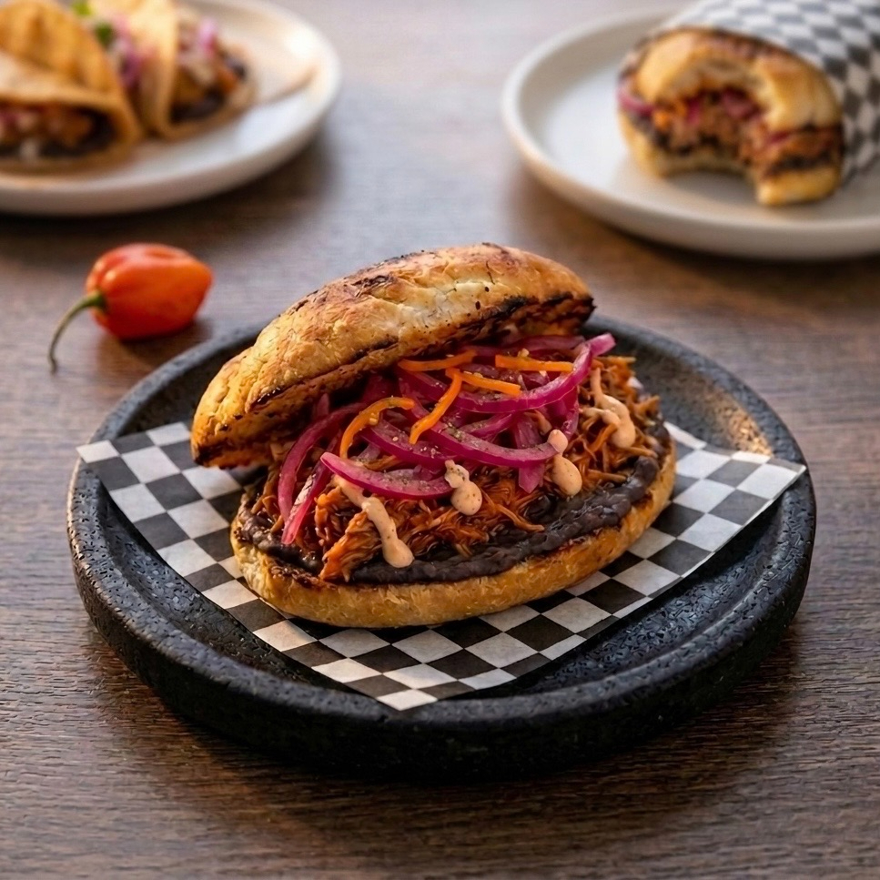 Torta de Cochinita Pibil