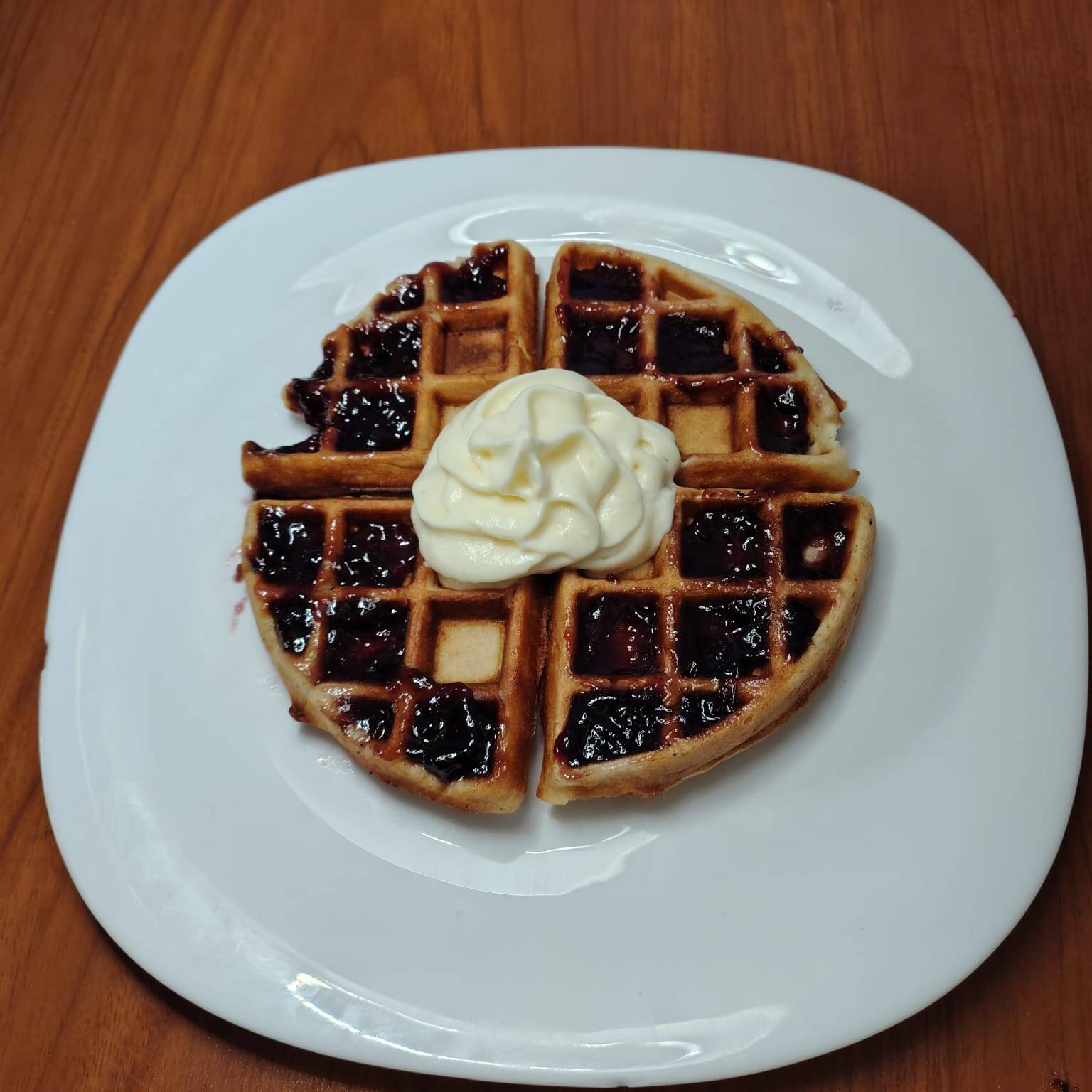 Waffle zarzamora