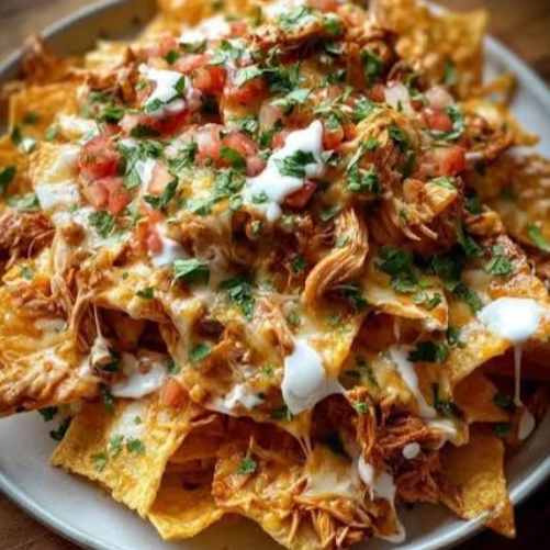 Nacho chicken omelette
