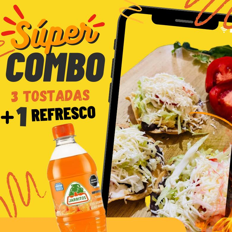 Combo - Tostadas + Refresco